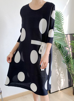 Summer Dot Print Oversize Shift Dresses