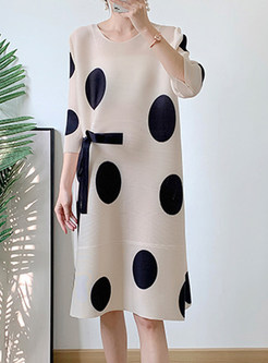 Summer Dot Print Oversize Shift Dresses