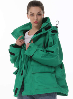 Womens Fashion Thickened Hooded Winter Coats With Pockets