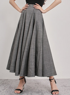 Comfort Linen Big Hem Long Skirts For Women