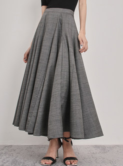 Comfort Linen Big Hem Long Skirts For Women