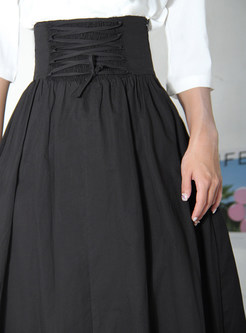 Gathered Waist Exclusive Long Skirts For Women