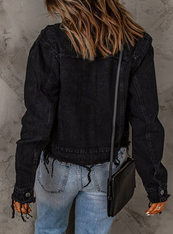 Women's Button Down Winter Jeans Jacket
