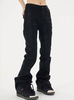 Tight High Waisted Black Flare Jeans Women