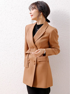 Women'S Fashion Large Lapels Double-Breasted Blazers