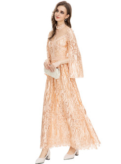 Topshop Water Soluble Lace Transparent Big Hem Ball Gown