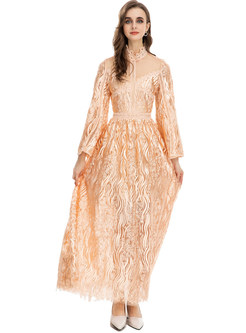 Topshop Water Soluble Lace Transparent Big Hem Ball Gown