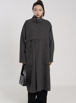 Women's Winter Oversize Wool Blend Coat