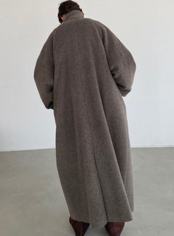 Women's Winter Oversize Long Wool Blend Coat