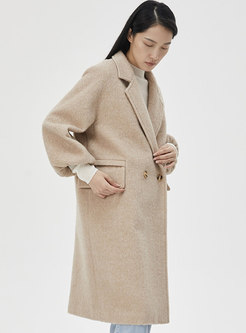 Women Winter Casual Loose Wool Coat