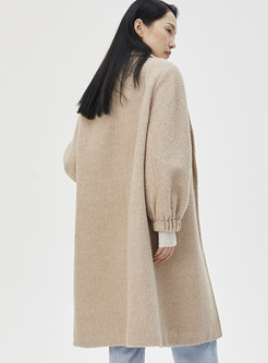Women Winter Casual Loose Wool Coat