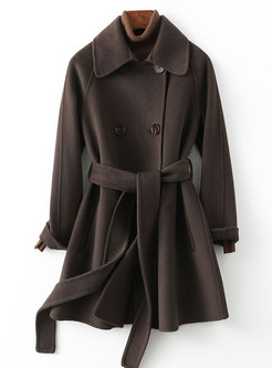 Pretty Double-Breasted Cashmere Womens Coats
