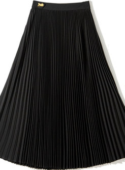 Women's Classic Pleated Long Skirts