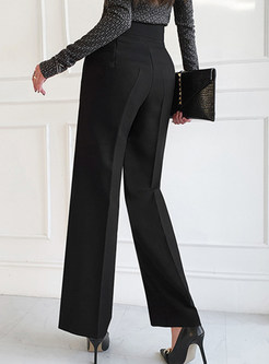 Sexy Printed Tight Tops & High Waisted Wide Leg Pants For Women