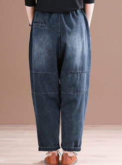 Women Vintage Oversize Casual Jeans