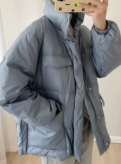 Women's Pluse Size Casual Puffer Jacket