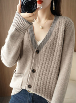 Women's Casual Thicken Cardigan Sweater