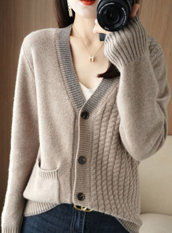 Women's Casual Thicken Cardigan Sweater