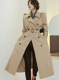 Women's Double Breasted Trench Coat