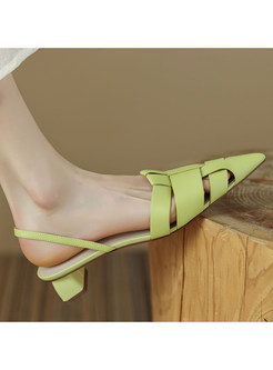 Chic Cut-Out Open Pointed Toe Shoes For Women