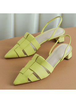 Chic Cut-Out Open Pointed Toe Shoes For Women