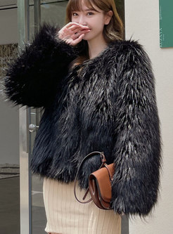 Women's Winter Warm Faux Fur Jacket