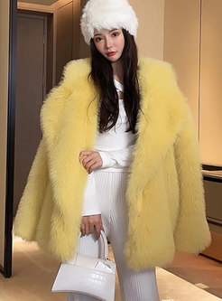 Women's Long Faux Fur Coat
