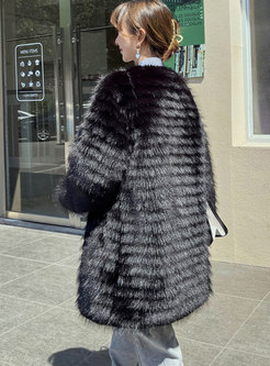 Women's Black Faux Fur Jacket