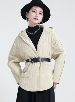Plus Size Hooded Pockets Womens Winter Coats