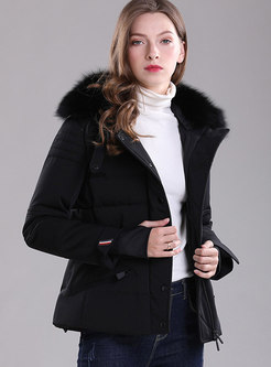 Women's Winter Thicken SHort Puffer Hooded Coat
