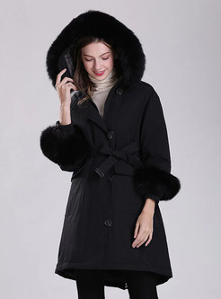 Women's Casual Hooded Down Coat