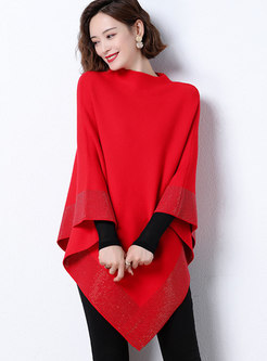 Women's Oversize Irregullar Pullover Sweater