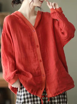 Women's Long Sleeve Button Down Casual Blouse