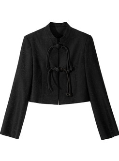 Fashion Solid Pretty Cropped Women's Jackets