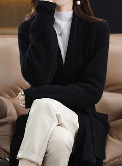 Women's Long Casual Cardigan Sweater Coat