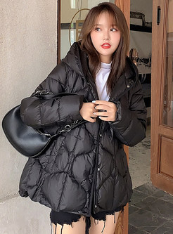 Sweet & Cute Quilted Hooded Oversize Down Jackets For Women