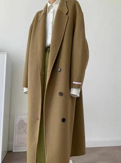 Topshop Big Notch Single-Breasted Oversize Womens Winter Coats