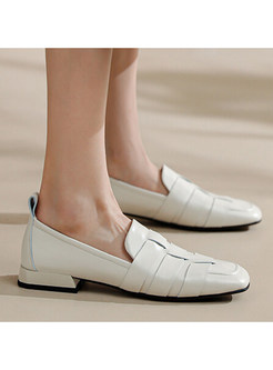 Women's Fashion Round Toe Slip-On Style Flat Shoes