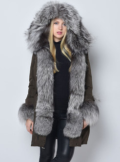 Fashion Hooded Fur-Trimmed Chunky Puffer Jackets Women