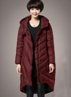 Hooded Loose Plus Size Down Coat