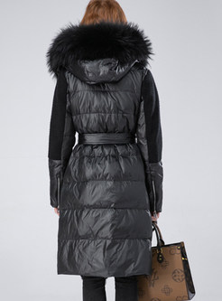 Women's Fashion Fur-Trimmed Thick Down Jackets