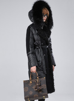 Women's Fashion Fur-Trimmed Thick Down Jackets