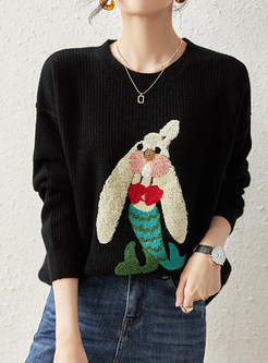 Maiden Hedging Animal Intarsia Sweaters For Women