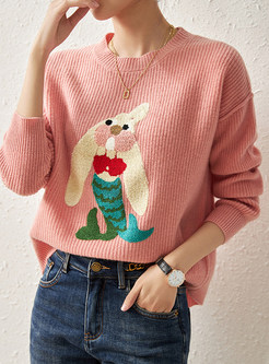 Maiden Hedging Animal Intarsia Sweaters For Women