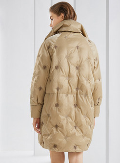 Lapel Chunky Plus Size Puffer Coats For Women