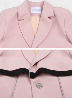 Elegant Cropped Blazers & Contrasting Slit Skorts For Women