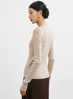 Comfort V-Neck Wool Knitted Jumper For Women