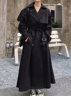 Hot Oversize Double-Breasted Long Trench Coats Women