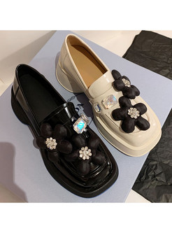 Fashion Flower Decor Women Platform Shoes