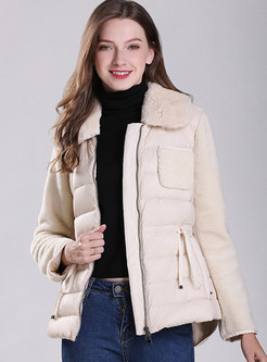 Utility Fur Collar Full Zip Womens Winter Coats